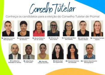 Piúma: Conheça os candidatos à eleição do Conselho Tutelar