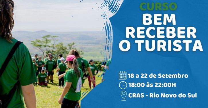 Rio Novo: Prefeitura lança curso gratuito na área de turismo