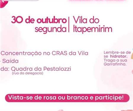 Itapemirim: Caminhada encerra a campanha do Outubro Rosa