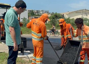 Itapemirim: Começam as obras de recapeamento na Vila