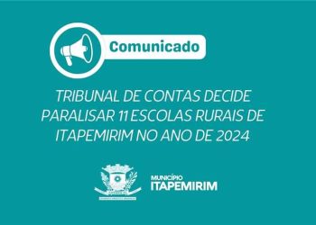 Itapemirim: Tribunal de Contas decide paralisar 11 escolas rurais em 2024