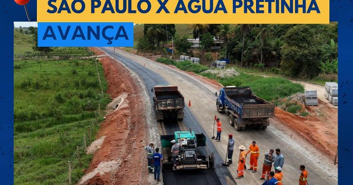 Kennedy: Obras de asfaltamento no trecho São Paulo x Água Pretinha avançam