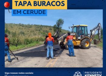 Kennedy: Prefeitura realiza Operação Tapa Buraco em Cerude