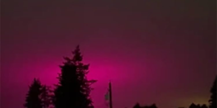 Canadá: Estufa de maconha deixa céu cor-de-rosa