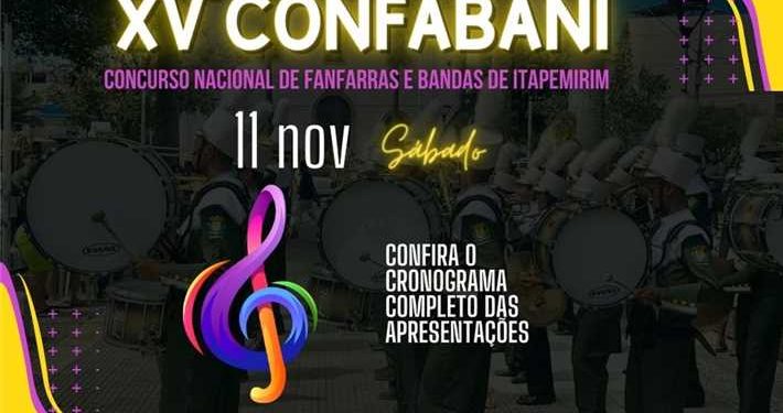 Itapemirim: O CONFABANI vai agitar a cidade neste sábado (11)