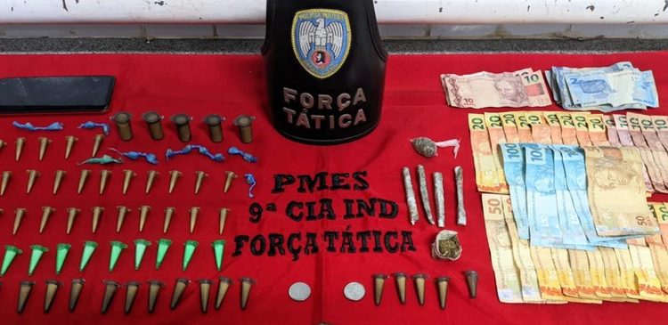 Itapemirim: Força Tática detém dois suspeitos com dinheiro e drogas