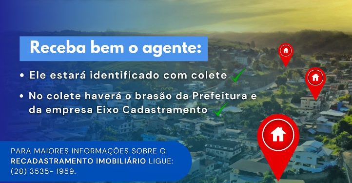 Kennedy: Prefeitura inicia o Recadastramento Imobiliário do município