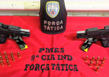 Itapemirim: Força Tática da 9ª Cia Ind detém dois suspeitos armados em Campo Acima
