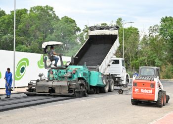 Vitória: Começa recapeamento na Avenida Dante Michelini