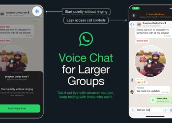 Tecnologia: WhatsApp lança bate-papo por voz para grupos grandes