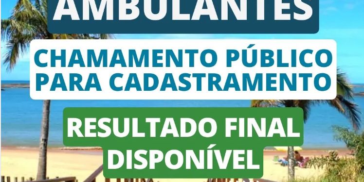 Guarapari: Prefeitura divulga resultado final do cadastramento de ambulantes