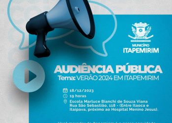 Itapemirim: Prefeitura faz audiência pública sobre o verão 2024