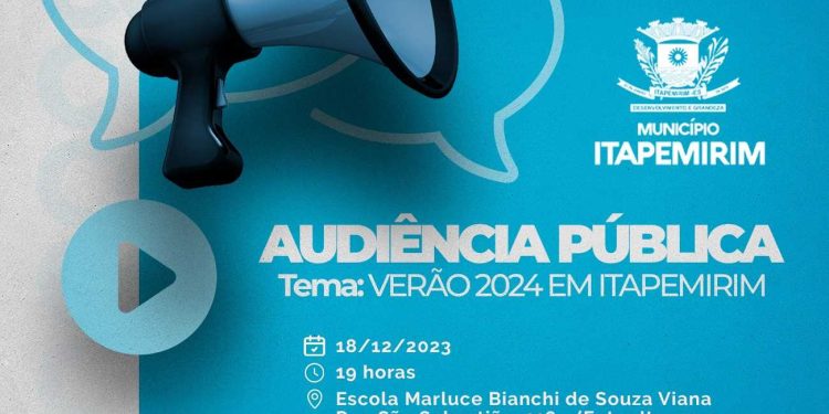 Itapemirim: Prefeitura faz audiência pública sobre o verão 2024