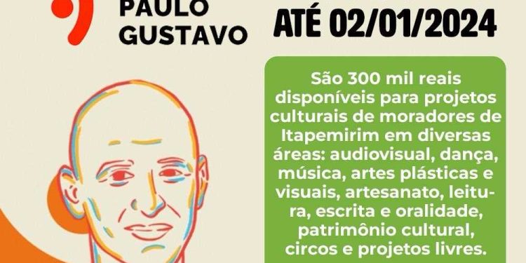 Itapemirim: Prefeitura amplia prazo de inscrição de projetos na Lei Paulo Gustavo