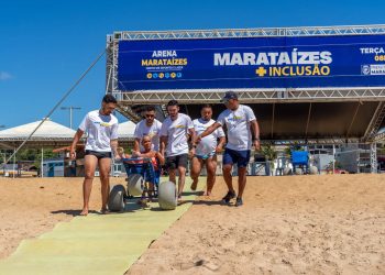 Acessibilidade: Projeto “Marataízes + inclusão” abre atividades do verão na Praia Central