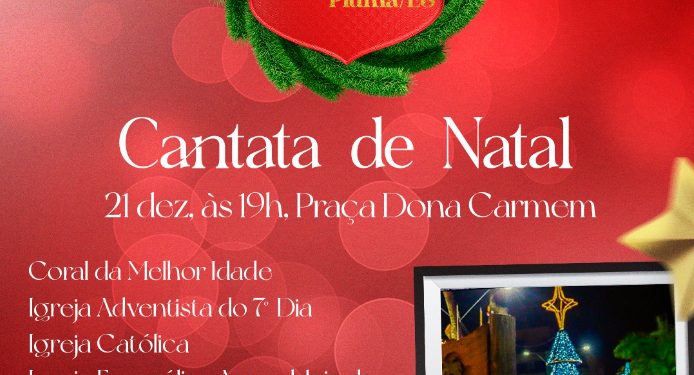 Piúma: Prefeitura realiza sua Cantata de Natal hoje (21)