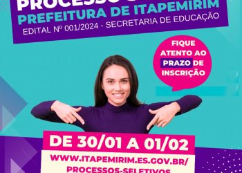 Itapemirim: Educação abre processo seletivo