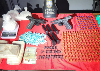 Marataízes: Ação conjunta entre polícias resultou na apreensão de armas de fogo, munições e drogas