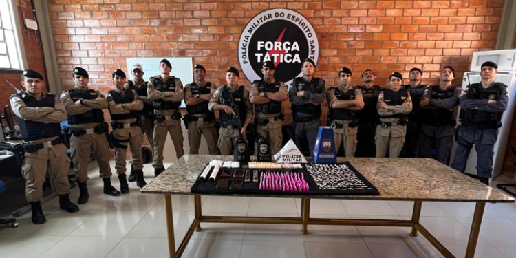 Polícia: Operação força total resulta em quatro pessoas detidas, apreensão de drogas e armas na divisa entre Estados