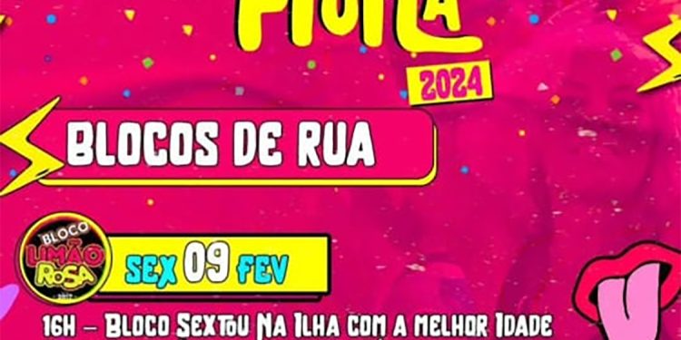 Piúma: Bloco Sextou na Ilha com a Melhor Idade abre o Carnaval 2024