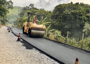 Rio Novo: Prefeitura inicia obras de recapeamento asfáltico na ES 485