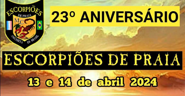 Anchieta: Escorpiões de Praia fazem festa de 23 anos