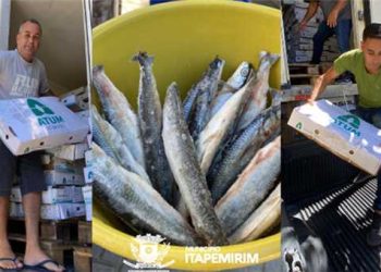 Itapemirim: Seis toneladas de peixe são distribuídas à população