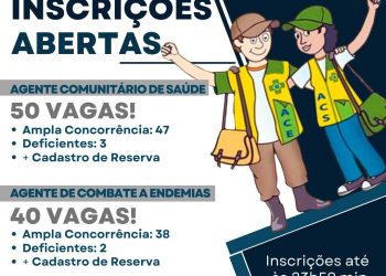 Itapemirim: Inscrições abertas para agentes de Saúde e de Combate à Endemias