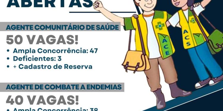 Itapemirim: Inscrições abertas para agentes de Saúde e de Combate à Endemias