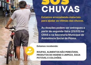 Piúma: Prefeitura arrecada doações para vítimas das chuvas no Estado