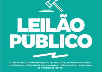 Iconha: Prefeitura promove leilão de veículos e produtos em geral