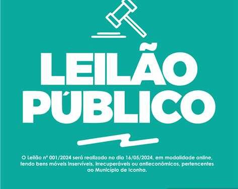 Iconha: Prefeitura promove leilão de veículos e produtos em geral