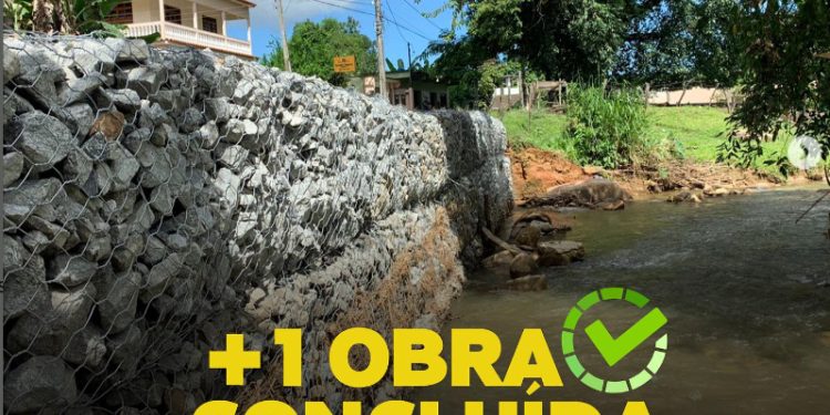 Iconha: Prefeitura conclui obra do muro de contenção de Bom Destino