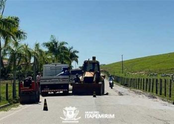 Itapemirim: Prefeitura faz manutenção de vias no interior