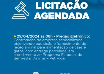 Piúma: Prefeitura licita fornecimento de ração do programa Pet Vida