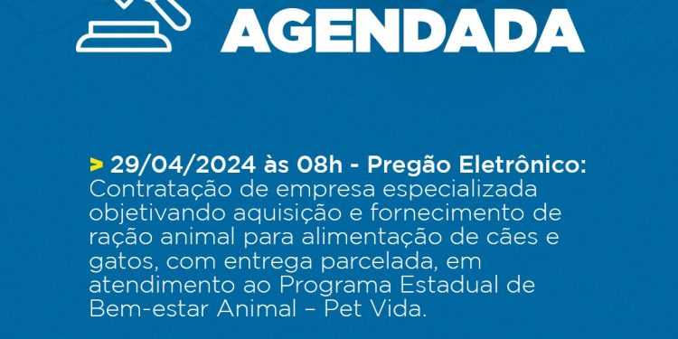 Piúma: Prefeitura licita fornecimento de ração do programa Pet Vida