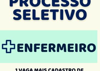Rio Novo: Saúde abre inscrições para processo seletivo de enfermeiro