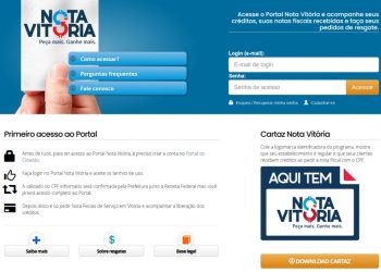 Vitória: Programa Nota Vitória devolveu mais de R$ 2,8 milhões em 2023