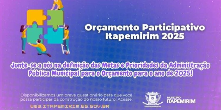 Itapemirim: Prefeitura convida a população para a participação do Orçamento Participativo 2025
