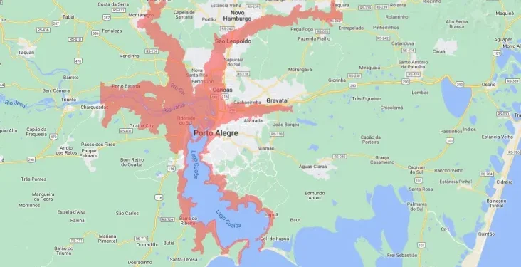 Enchente: Guaíba atinge impressionantes 5,77 metros em Porto Alegre