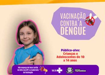 Itapemirim: Saúde vacina crianças e adolescentes contra a dengue