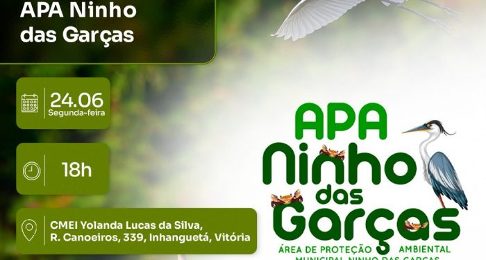 Vitória: Capital ganha Área de Proteção Ambiental Ninho das Garças