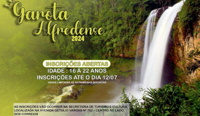 Alfredo Chaves: Inscrições para o concurso Garota Alfredense vão até sexta (12)