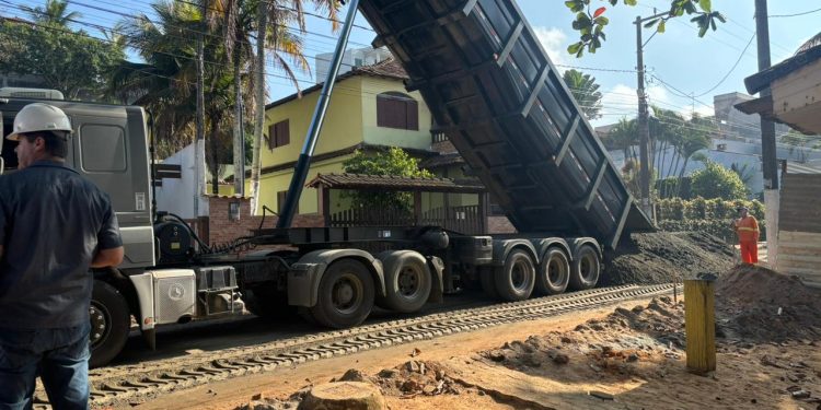 Anchieta: Obras orla no Balneário de Ubu seguem em andamento