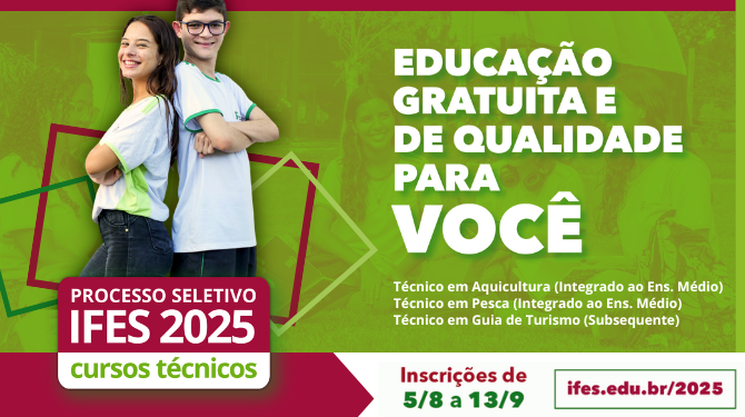 Piúma: Ifes está com inscrições abertas para cursos técnicos de 2025