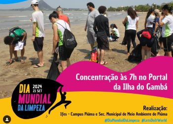 Piúma: Ifes promove ação ambiental no  Dia Mundial da Limpeza