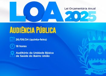 Piúma: Prefeitura realiza audiência pública da LOA 2025 nesta quinta (26)