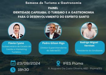 Piúma: Sebrae promove seminário para mapear identidade gastronômica do Espírito Santo