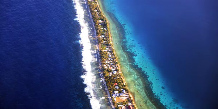 Pacífico: Tuvalu afunda lutando para manter fronteiras marítimas enquanto o nível do mar sobe