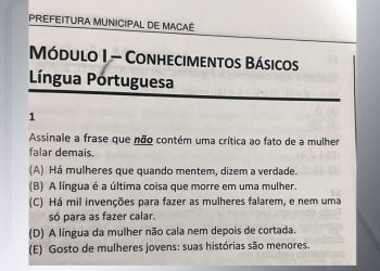 Brasil: Questões de concurso são anuladas por causa de conteúdo machista